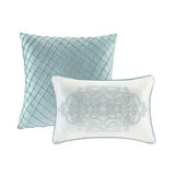 California King Comforter Set - 12-Piece Blue Bedding Collection - Nook & Nest