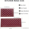 Kitchen Mat Cushioned Kitchen Mat Non-Skid Waterproof Kitchen Rug - Nook & Nest