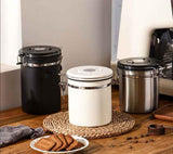 Silver Kitchen Canister for Coffee, Tea, and Pantry Storage - Nook & Nest