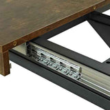 Retro Rectangular Dining Table with Storage Box - Nook & Nest