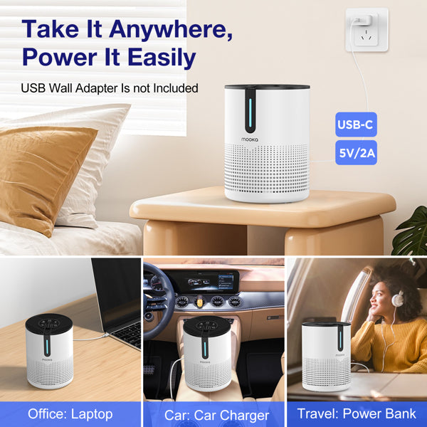Experience Pure Air Anytime with the MOOKA Air Purifier for Home - Nook & Nest