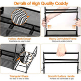 Black Metal BBQ Organizer with Paper-Towel Holder - Nook & Nest