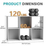 Modular Cube Storage System – 6, 8 or 9-Cube Bookshelf with Removable - Nook & Nest
