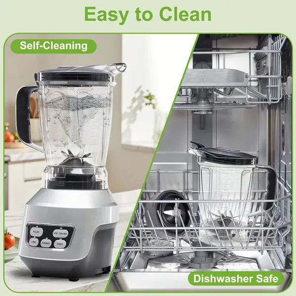 Moothie Blender, Countertop Blender 1200W For Kitchen With 23 34 60oz BPA-Free Portable Cups, Professional Smoothie Maker With Four Programs For Shakes, Sauces, Juice And Ice Crushing - Nook & Nest