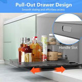 L-Shaped Under Sink Organizer – Pull-Out Drawer, Fits Around Pipes, Sm - Nook & Nest