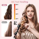 5-in-1 Curling Wand Set with 4 Barrels and Styling Brush - Nook & Nest