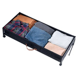 Under Bed Storage Bins with Clear Lid & Wheels – 2-Pack, 42L, 36" Wide - Nook & Nest