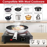 Portable Infrared Hot Plate with Glass Cooktop - Nook & Nest