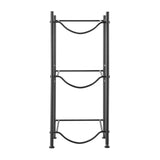 3-Bottle Water Jug Holder Rack – 3-Tier Single Row, Black - Nook & Nest