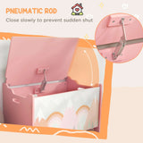 Pink Storage Chest with Lid – Toy and Bedroom Organizer - Nook & Nest