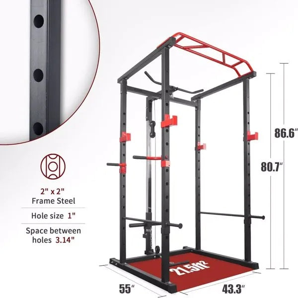 Transform Your Workout: Home Gym Multi-functional Power Cage - Nook & Nest