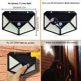 100-Lamp Motion-Sensor Solar Outdoor Lights - Nook & Nest