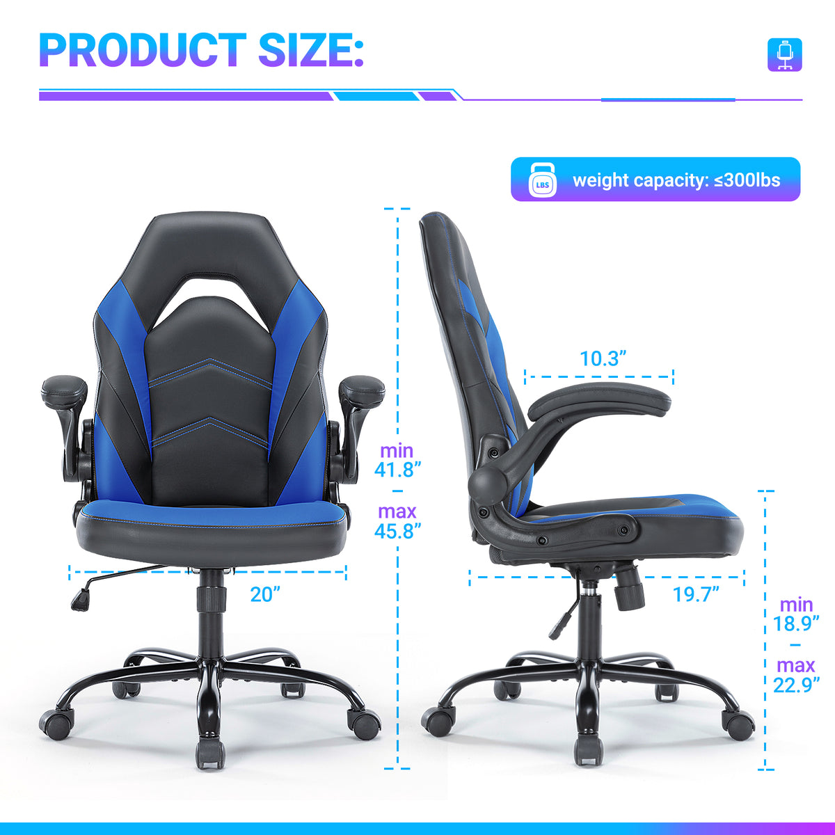 Elevate Your Comfort with Our Ergonomic Gaming Chair - PU Leather Swivel Office Chair - Nook & Nest