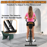 Squat Machine For Home, Assist Trainer For Glutes Workout Foldable With Resistance Bands, For Botty Glutes Butt Thighs, Ab Back Leg Press Hip Thrust For Home Gym Fitness-Black - Nook & Nest