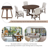 Walnut Compact Dining Set for 4, Table and 4 Chairs - Nook & Nest