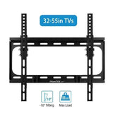 Tilt Dual-Arm TV Wall Mount – 32–55 in, VESA 400×400, Black - Nook & Nest