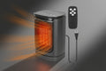 1500W Ceramic Space Heater with Remote and 90° Oscillation - Nook & Nest