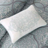 California King Comforter Set - 12-Piece Blue Bedding Collection - Nook & Nest