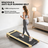 2.5HP Walking Pad, Under Desk Treadmill with Remote Control, Transport Wheels and LED Display for Home Gym Office - Nook & Nest