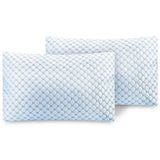 Cooling Gel Memory Foam Pillows – King Size, Set of 2, Ventilated, For - Nook & Nest
