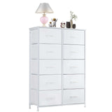 Tall Fabric Storage Tower with Drawers, Multiple Colors - Nook & Nest