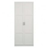 71-Inch 4-Layer Wooden Storage Cabinet – Gray or White - Nook & Nest
