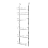 6-Tier Over-the-Door Pantry Organizer – Adjustable Baskets, No Drillin - Nook & Nest