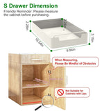 Pull-Out Spice Rack Organizer – 2-Piece Pack, S/M/L - Nook & Nest