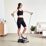 Hydraulic Mini Stair Stepper, with Resistance Band - Nook & Nest