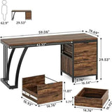 Computer Desk – Compact Workspace with Storage - Nook & Nest