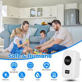6-Pack Ultrasonic Insect Repellent - Dual Sound-Wave Tech, 3-Mode Switch, 32 - 120kHz Frequencies, Ideal For Full Home Coverage, Safe For Home With Kids - Plug-in Indoor Bug & Rodent Repeller - Nook & Nest