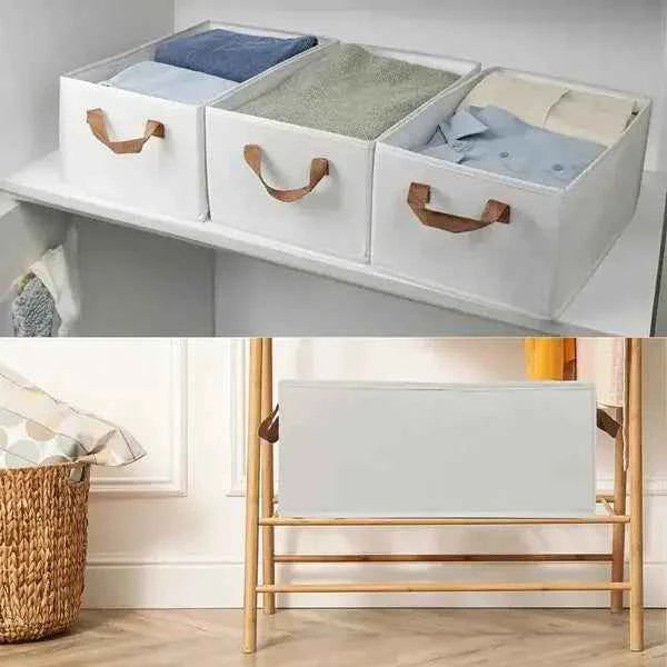 Foldable Clothes Storage Box with Window – Perfectly Organize Your Space with Style - Nook & Nest