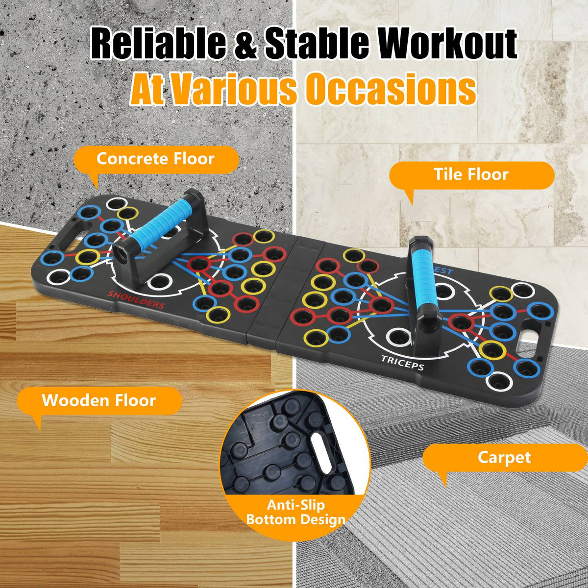 Transform Your Home Workouts with the Multifunctional Push Up Board – Your All-in-One Strength Training Solution - Nook & Nest