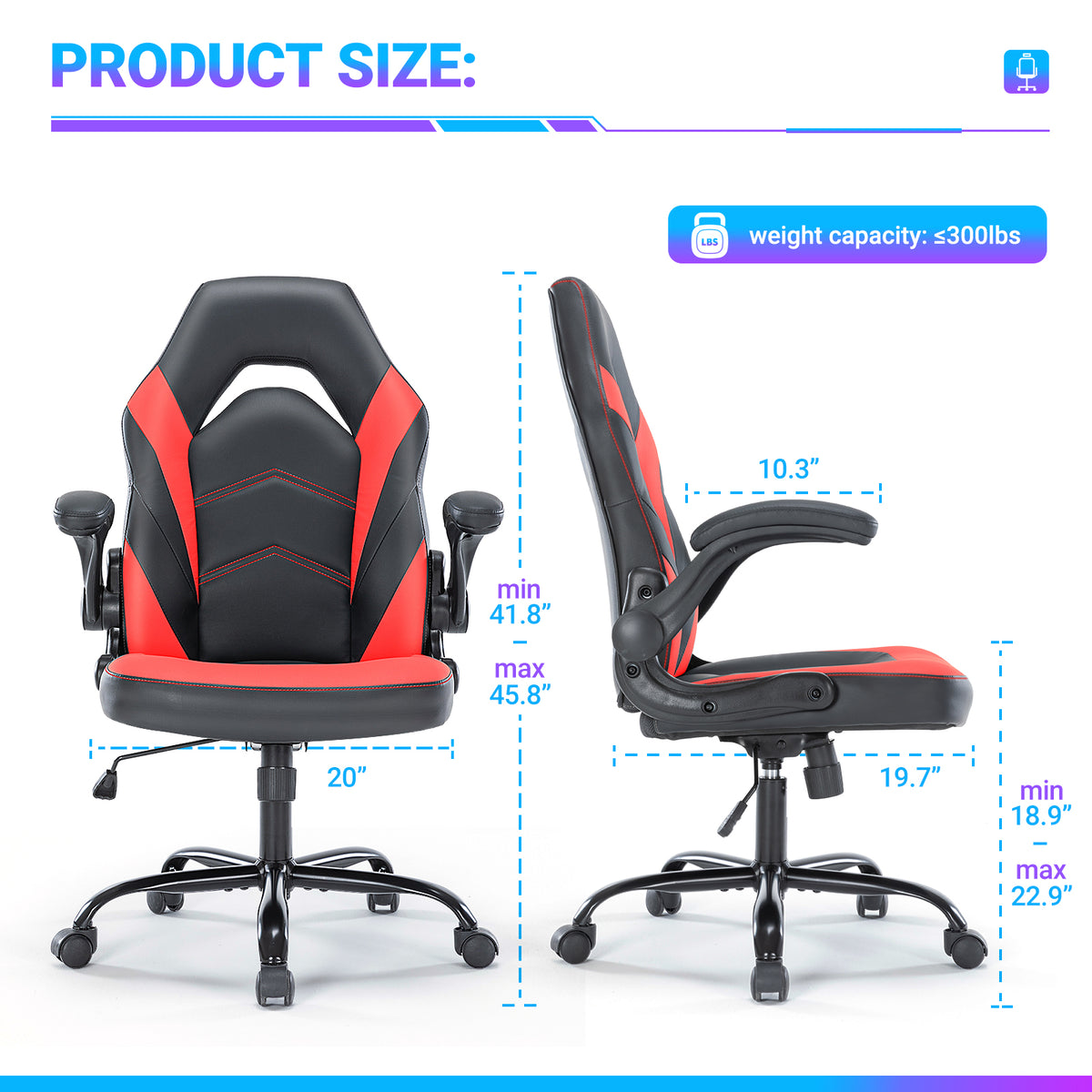 Elevate Your Comfort with Our Ergonomic Gaming Chair - PU Leather Swivel Office Chair - Nook & Nest
