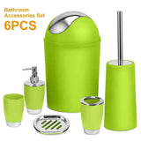 6-Piece Bathroom Accessories Set, 5 Colours - Nook & Nest