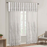 White Polyester Curtain Panel, 50 × 95 in - Nook & Nest