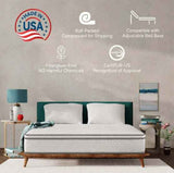 10-Inch Hybrid King Mattress – Gel Memory Foam + Pocket Coils, Medium - Nook & Nest
