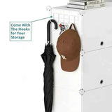 Stackable Shoe Storage Cabinet with Doors – 6-Tier or 8-Tier, Dust Pro - Nook & Nest