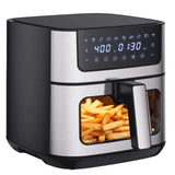 Air Fryer with Viewing Window – 6.7 QT, 8 Preset Modes, 180–400°F, Bru - Nook & Nest