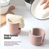 Diatom Mud Sink Caddy for Sponges and Scrubbers, Brown or Gray - Nook & Nest