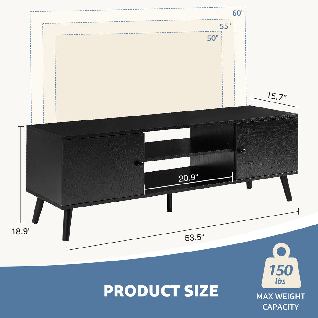 Modern TV Cabinet with Storage, Suitable For Home Living Room Office TV Cabinet - Nook & Nest