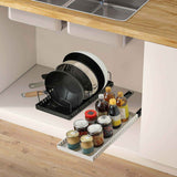 Pull-Out Pots and Pans Organizer – Damping Rails, 8 Dividers, 44 lb, N - Nook & Nest