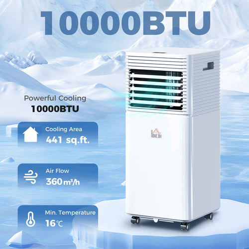 10,000 BTU Portable Air Conditioner – Cooling & Dehumidifying