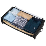 Under Bed Storage Bins with Wheels – 2-Pack, 30", Clear Lid, Low-Profi - Nook & Nest