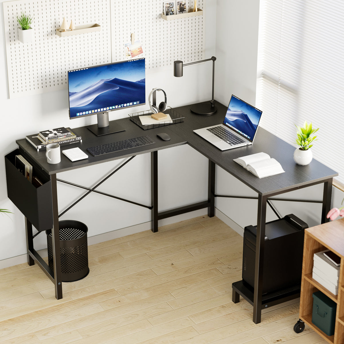 Elevate Your Productivity with Our L-Shaped Computer Desk for Home Office - Nook & Nest