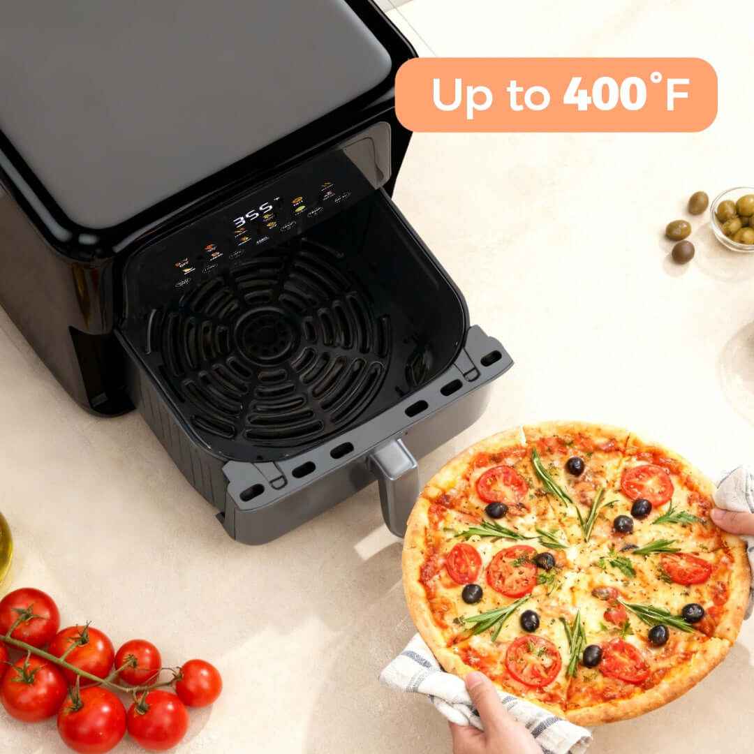 Elevate Your Cooking Game with the Digital Air Fryer with Viewing Window – 7.5 QT Capacity & 12 One-Touch Presets - Nook & Nest