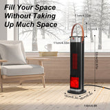 Stay Warm and Cozy with the 1500W Oscillating Ceramic Tower Heater - Nook & Nest