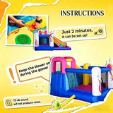 Inflatable Bounce House for Kids – Unicorn Play Area - Nook & Nest
