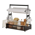 Metal BBQ Organizer: The Essential Grill Utensil Caddy with Paper Towel Holder - Nook & Nest