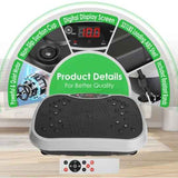 Vibration Exercise Machine – Full Body Platform with Resistance Bands